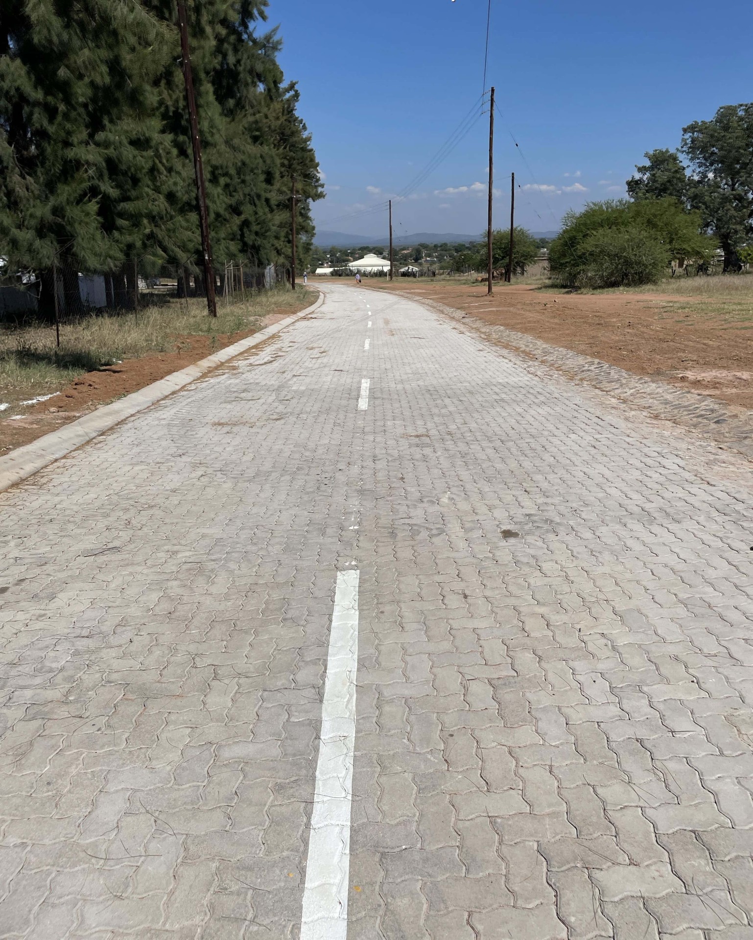 New paved road
